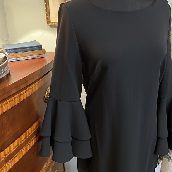 NWT Calvin Klein Black Cocktail Dress Size 10 - Picture 3 of 5